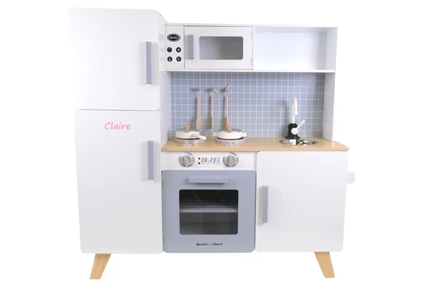 Für Kinderküche XL Modern weiß-grau