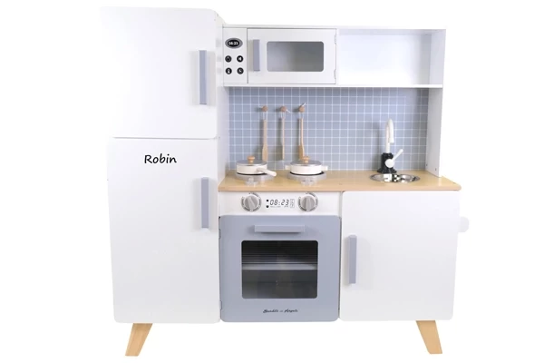 Für Kinderküche XL Modern weiß-grau