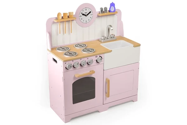 Niedliche rosa Kinderküche