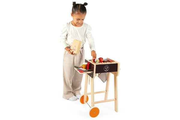 Beweglich dank der Rollen