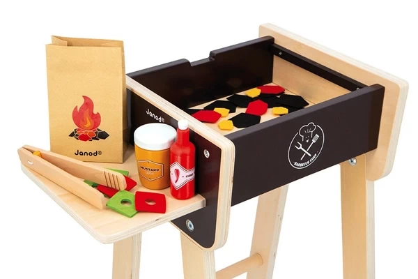 Filz-Holzkohle im Grill