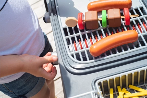 Das Feuer hoch und runter drehen