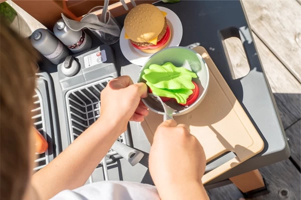 Oder einen Hamburger zusammenstellen