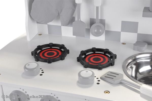 Gasherd mit zwei Kochstellen und drehbaren Bedienungsknöpfen.