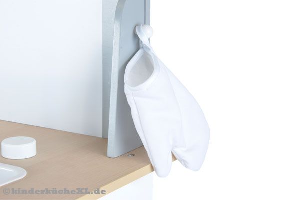 Praktisch: Der Topflappen ist sofort zur Hand.