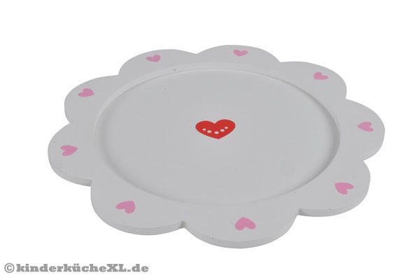 Weißen Tablett (Durchmesser 24 cm).