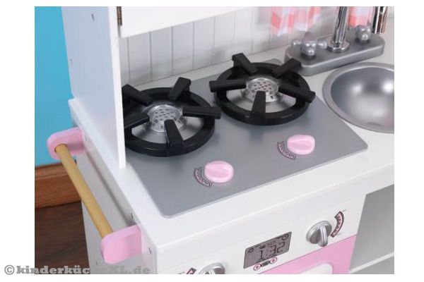Gasherd mit 2 Kochstellen und Drehknöpfen.