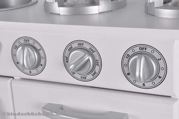 Die Bedienungsknöpfe können gedreht werden und klicken dabei.