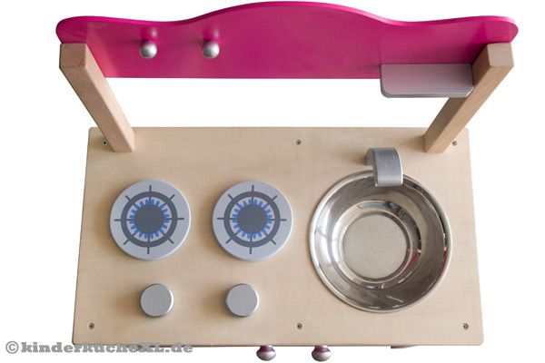 Inkl. Gasherd mit 2 Kochstellen, Chrom Spüle.