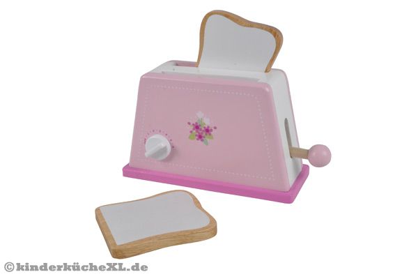 Schöne rosa Toaster von Woodtoys
